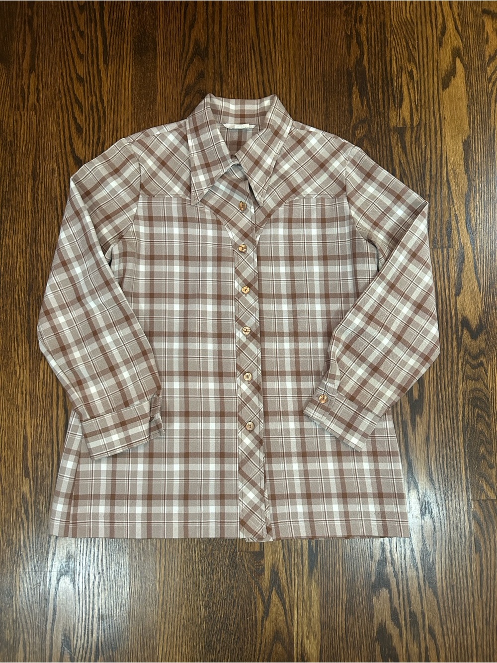 Vintage 60s Plaid Western Shirt